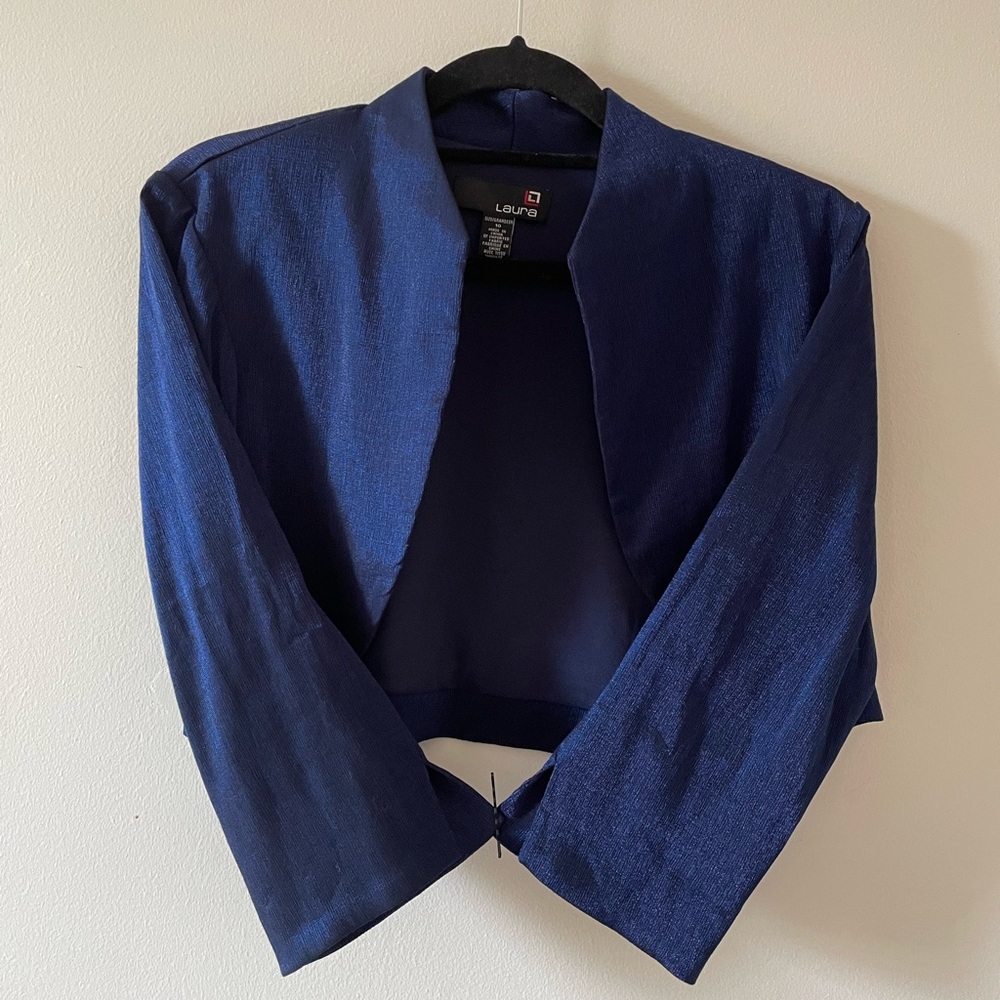 Women Shrug Soft Open Front long Sleeve Cardigan jacket by Laura size 10